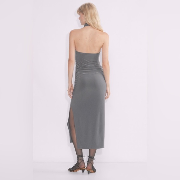 Aritzia Wilfred Smooth Matter Remedy Dress in Grey size XL - Picture 3 of 7